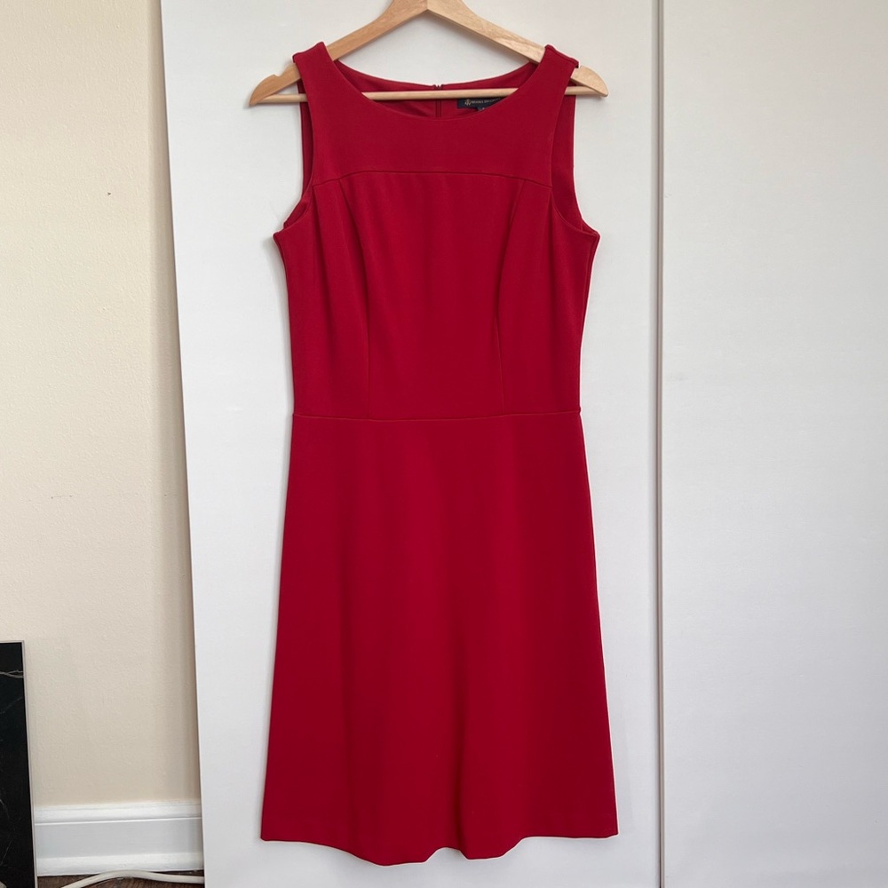 NWT Brooks Brothers Sleeveless Red Ponte Dress - Size 4
